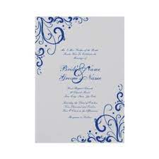 Royal Blue And Gray Flourish Wedding Invitation This Beautiful Chic Wedding Invita Winter Wedding Invitations Blue Wedding Invitations Wedding Invitation Kits