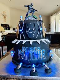 Black panther themed food (african or soul food buffet). Black Panther Birthday Cake Avengers Birthday Cakes Unicorn Birthday Cake Marvel Birthday Cake
