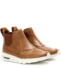 Nike Nike Air Max Thea Mid Leather Sneakers Nike Shoes Sneakers Nike Leather Brown Nike Shoes Brown Nike Boots