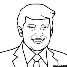 Trump is the 45th president of the united states. Donald Trump Coloring Page