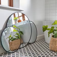Spiegel Rund Schwarz 60 Cm Bad Wandspiegel Schwarzer Spiegel Wohnzimmer Spiegel