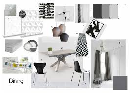 Achromatic Colour Scheme Dining Interior Interior Design Achromatic Color