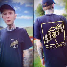 Here at flamingo gifts we stock a varied and unique range of gifts to suit everyone and all occasions. Mpf Dual Logo T Shirt Black With Yellow Logo My Pet Flamingo