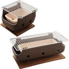 The Little Baby Ceramic Tabletop Konro Hibachi Set For Use With Binchotan Charcoal From Korin So Cute So Perf Custom Bbq Grills Charcoal Bbq Charcoal Grill