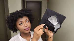 This Student Just Shared An Insanely Easy Way To Wear A Graduation Cap Over Big Hair Graduation Hairstyles With Cap Graduation Hairstyles Diy Graduation Cap