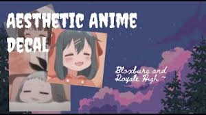 Aesthetic anime icon decal id (for your royale high. Roblox Bloxburg And Royale High Aesthetic Anime Decal Codes Part 1 Youtube