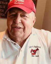 Sad news shared this morning by the O'Brien family about the passing of  "Captain Ed," a one-of-a-kind character who greeted customers with his  trademark enthusiasm at Jakes Seafoods for many years.