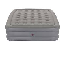 Coleman Guestrest Double High Air Mattress Queen Gray In 2020 Air Mattress Queen Mattress Mattress