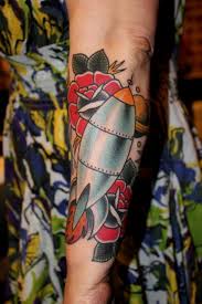 Consider getting an image of jesus christ, the virgin mary, the cross, angels, or. Unique Dagger With Roses Tattoo On Half Sleeve