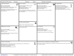 Project Kick Off Canvas Http Calleam Com P 1209 Business Model Canvas Innovation Strategy Design