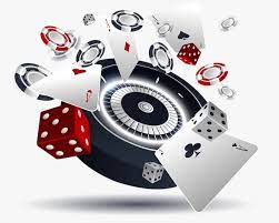 Casino illustration with poker cards and roulette wheel | Premium Vector
