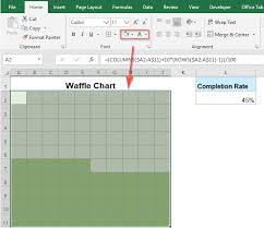 How To Quickly Create Waffle Chart In Excel