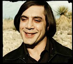 Such a innocent face what harm could he bring ? Javier Bardem as Anton  Chigurh in No Country for Old Men.