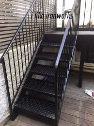 Metal Staircases And Balconies Escaleras De Patio Escaleras Exteriores Escaleras Flotantes