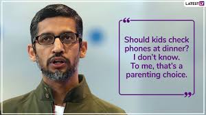 Sundar pichai's brithday wish from ramesh pokhriyal has prompted people to share various by trisha sengupta , sundar pichai, ramesh pokhriyal, google, alphabet inc, sundar pichai birthday. Happy Birthday Sundar Pichai Know More About Google S Ceo His Parents Inspiring Quotes From Him Youtube