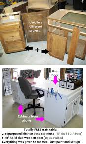 Pin By Katie Stokes On Upcycle Repurposed Kitchen Craft Table Craft Room Office