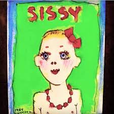🍭 * Sissy watercolor : Greer Lankton 1983 * * * Happy Sissy Sunday * * *  #greerlankton #einsteins_nyc #sissysunday #eastvillagenyc  #greerlanktonarchivesmuseum 💋