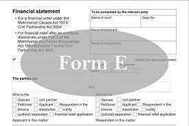 The form e is a court document otherwise known as a financial statement. Form E In Divorce What Is It What Do I Need To Do