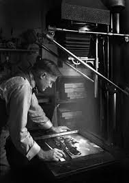 A Aubrey Bodine Making Prints October 24 1949 Unidentified Photographer Possibly Self Portrait Balti Dark Room Photography Photographer Film Photography