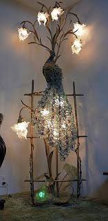 Peacock Lamp Peacock Lamp Peacock Decor Lamp