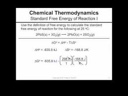Both ways to calculate the standard free energy change at 25 °c give the same numerical value (to three significant figures), and both predict that the process is nonspontaneous ( not spontaneous) at room temperature. Calculate The Standard Free Energy Of Reaction 1 Youtube
