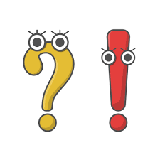 point d'interrogation, point d'exclamation, clipart d'icône. 14160687 Art  vectoriel chez Vecteezy
