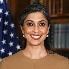 Second lady Usha Vance, wife of Vice President JD Vance and the mother of  their three children — sons Ewan and Vivek and daughter Mirabel — is an  experienced litigator in a