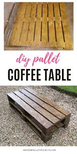 This pallet table is almost 3 feet tall and has the perfect height to serve as a entryway table. How To Build A Pallet Coffee Table Step By Step Pallet Diy Pallet Coffee Table Wooden Pallet Coffee Table