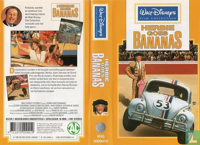 Herbie Goes Bananas VHS 4 (1995) - VHS video tape - LastDodo