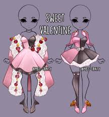 @_amaxia yellow dream | drawing anime clothes, fashion design drawings, fashion design sketches. Sweet Valentine Outfit Adopt Close By Miss Trinity On Deviantart Drawing Anime Clothes Manga Clothes Art Clothes