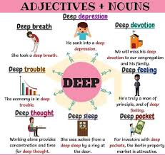 Adjetivo Deep Substantivo Nouns And Adjectives Learn English English Language Learning
