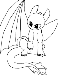 How to train your dragon coloring pages. Baby Night Fury In How To Train Your Dragon Coloring Pages Coloring Sky