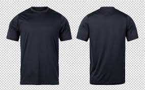 Black Sport T Shirts Front And Back Mock Up Template For Your Design Plain Black T Shirt Shirts T Shirt Design Template