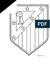 Se mantiene la estructura formal consolidada redondeando ligeramente la parte superior como guiño al primer escudo del club de 1903. Escudo Atletico Madrid