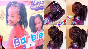Jumbo braid 3 in 1; Quick Hairstyle For Kids Barbie Braids Angels Collection Gripping Roots On Cornrows Youtube