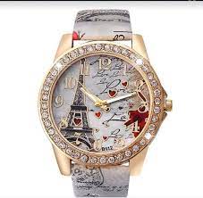 Ladies Love Eiffel Tower Fashion Watch Watches Women Leather Watches Women Fashion Quartz Watch