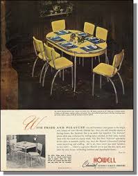 4 originally came with the table and 2 more added as the family grew. 1949 Howell Kitchen Dinette Table Photo Ad Ebay Retro Dining Table Retro Kitchen Tables Howell Furniture
