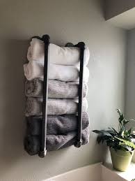 2262018 ideas for towel storage in small bathroom fantastic bathroom decorating ideas dont necessarily need to be expensive they simply need to offer a bathroom thats warm inviting and comfortable to be in.we like the. The Most Beautiful Ideas For Diy Towel Holder Rack Towel Rack Bathroom Small Bathroom Storage Bathroom Towel Storage