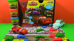 Disney Pixar Cars 2 Play Doh Set Lightning Mcqueen Play Doh Youtube