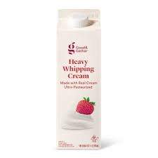 Heavy cream ist eine fette schlagsahne mit einem höheren fettanteil als herkömmliche sahne. Heavy Whipping Cream 1qt Good Gather Target