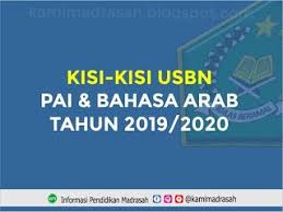 Kisi Kisi Usbn Pai Dan Bahasa Arab Untuk Tingkat Mi Mts Ma Tahun Pelajaran 2020 Bahasa Arab