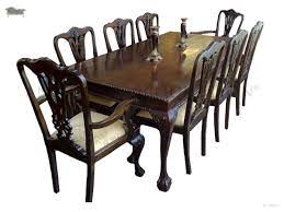 5 pieces dining room table set: Chippendale French Dining Table And Chair 8 Seater Mahogany Antique Reproduction Shop