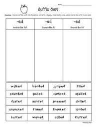 Fundations Level 2 Ed Suffix Sort Teaching Suffixes Suffix Spelling Program