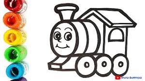 Gambar mewarnai kereta api sederhana untuk anak paud dan tk komik anak anak warna. Cara Menggambar Dan Mewarnai Kereta Thomas Biru Youtube
