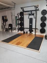 Prx Performance Wall Mounted Rack With Deadlift Platform Home Gym Basement Home Gym Design Diy Home Gym