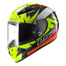 Ls2 Ff323 Arrow R Isaac Vinales Matt Fluorescent Yellow Orange Full Face Helmet