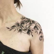 Tatto Ideas 2017 Elegant Peony Tattoo On Shoulder By Vitalia Shoulder Cap Tattoo Elegant Tattoos Shoulder Tattoos For Women