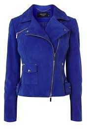 Cobalt Blue Suede Biker Jacket Luxury Women S Coats Blue Suede Jacket Blue Leather Jacket Leather Jackets Women