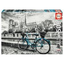 Choose from a variety of notre dame cathedral puzzle options with different sizes, number of pieces, and board material. Bike Near Notre Dame Online Kaufen 500 Teile Puzzle Von Educa