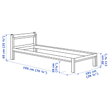 Bed frames keep the mattress lifted off the ground, where it can remain clean and dry. Neiden Bed Frame Pine Twin Ikea